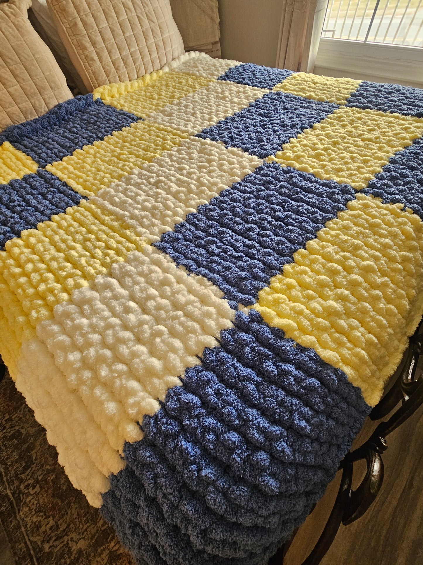 The Heirloom Gingham Chunky Chenille Blanket