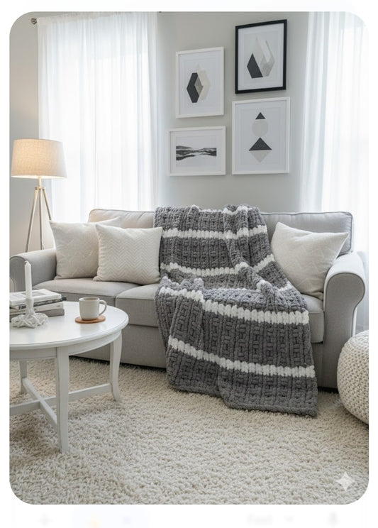 Sophisticated Comfort: The Chunky Chenille Throw